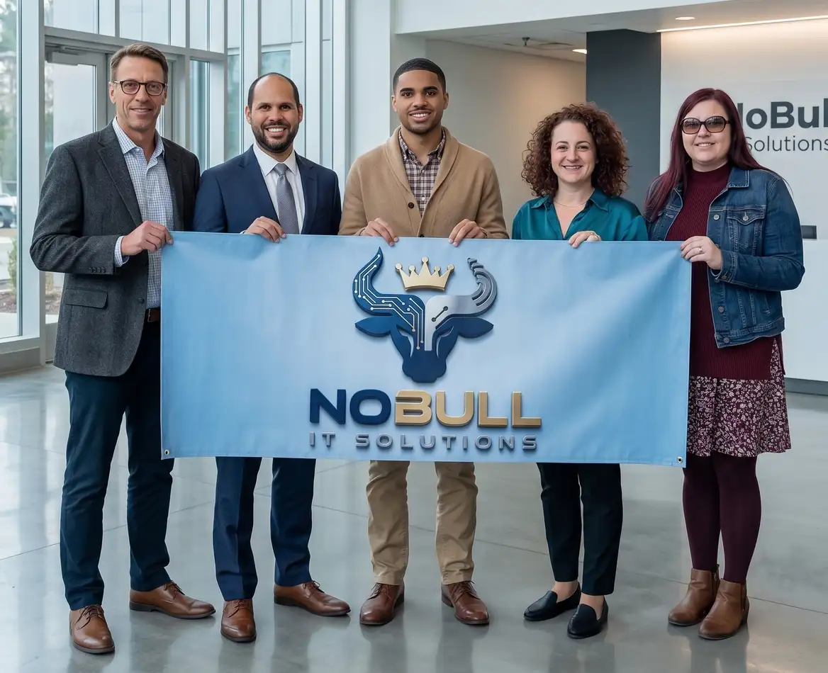 The NoBull IT Solutions team at their Johnstown, PA office