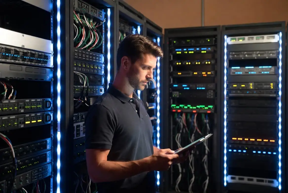 NoBull IT Solutions network engineer managing server infrastructure for a Johnstown business